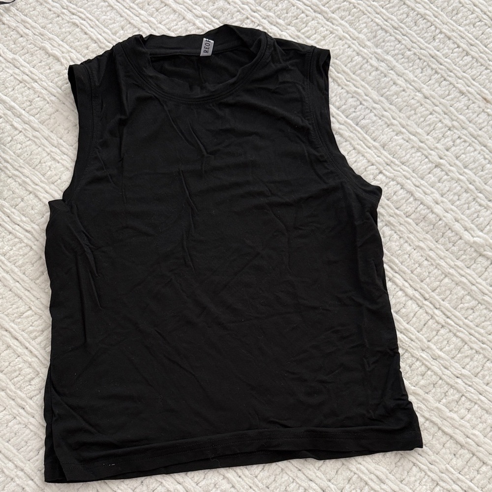 Sleeveless Black Top